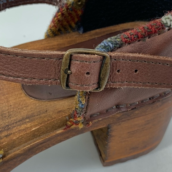 Sanitas Wood Gerda Brown Clogs .Size 8.5 .Preo-owned.Good condition.Classic ❤️ - Picture 8 of 9